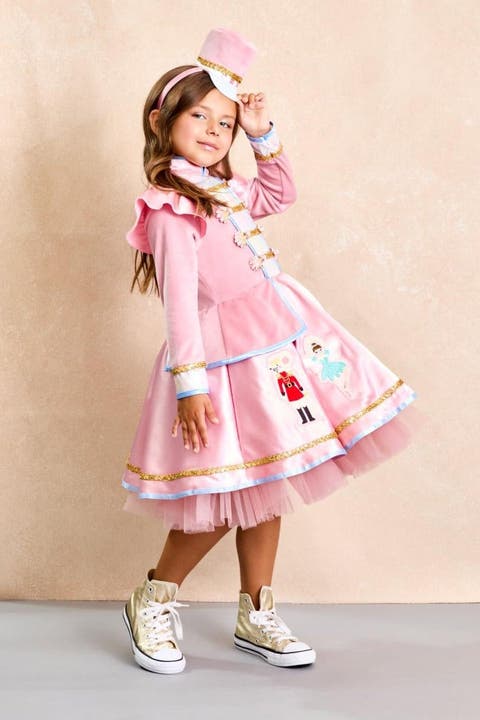Nutcracker Holiday Dress & Headband for Girls