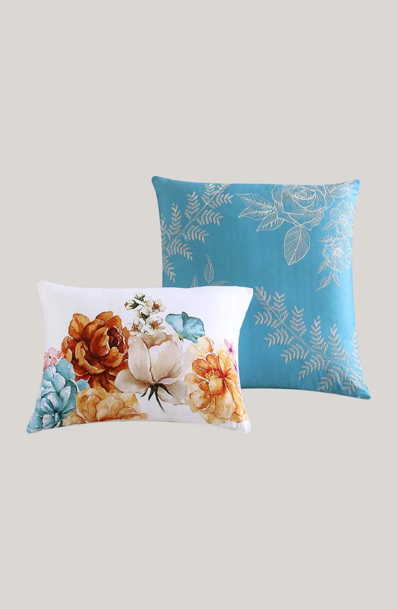 Bebejan Maia 5-Piece Reversible Comforter Set, Alternate, color, Blue