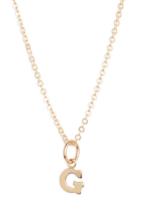Initial Pendant Necklace