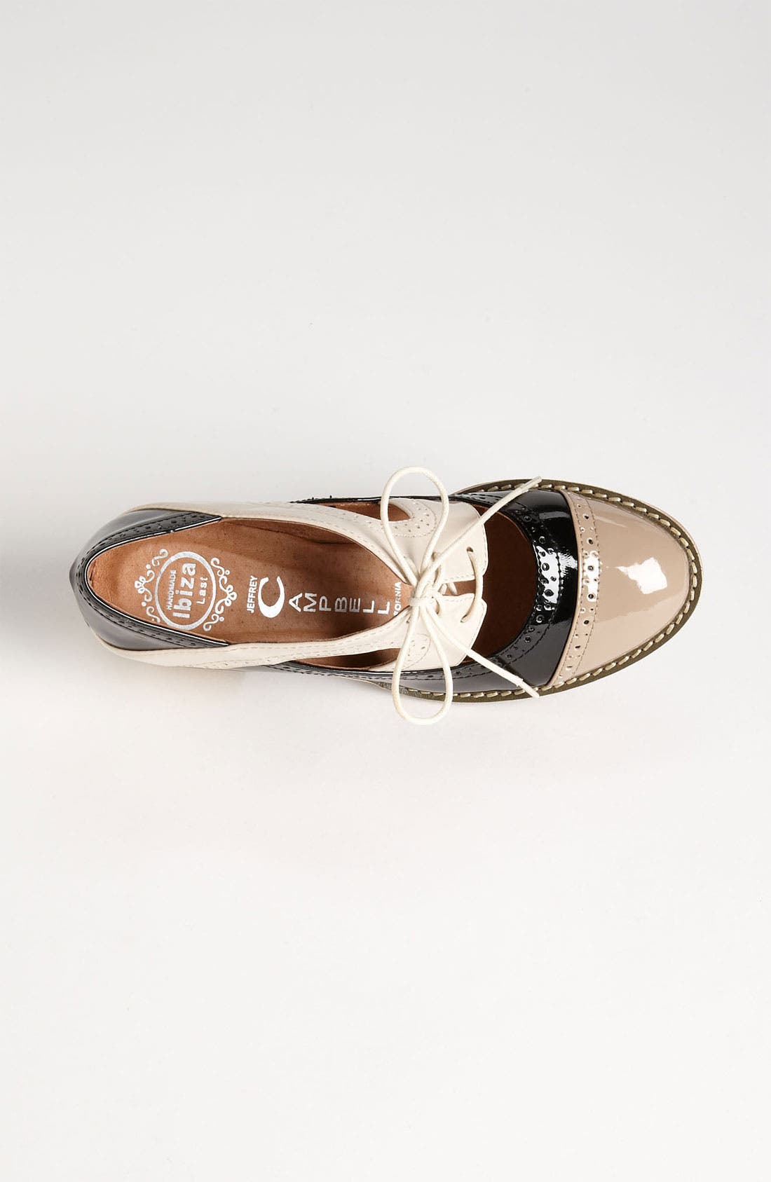 'Logan' Oxford, Alternate, color, TAUPE/ BLACK/ NUDE PATENT