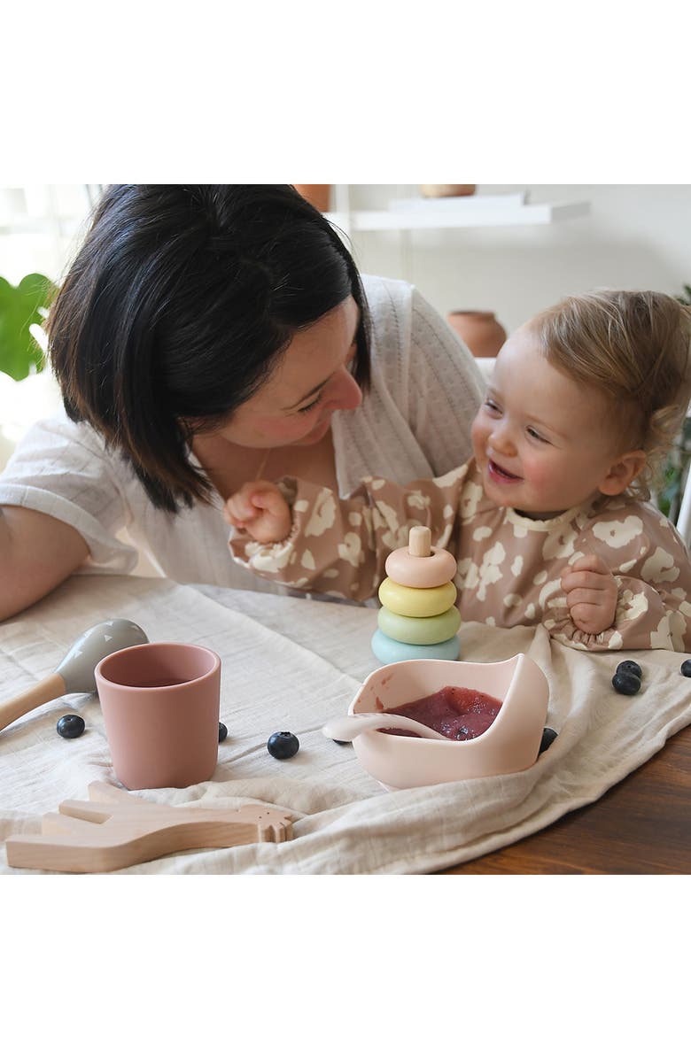 BEABA 4-Piece Silicone Suction Meal Set, Alternate, color, Cotton Candy