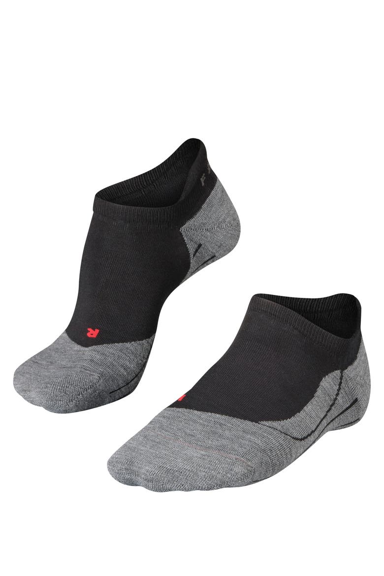 RU4 Endurance No Show Running Socks, Main, color, Black-Mix