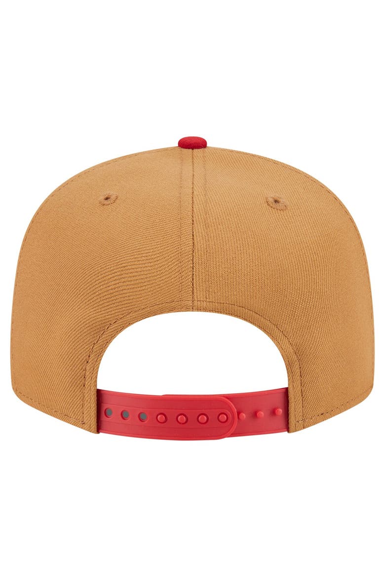 Men's New Era Khaki/Red Washington Nationals Ice Cream 9FIFTY Snapback Hat, Alternate, color, Khaki