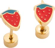 Pip Pop Strawberry Stud Earrings