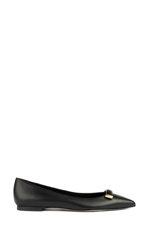 Lk Bennett Blair Pointed Toe Flat In Black