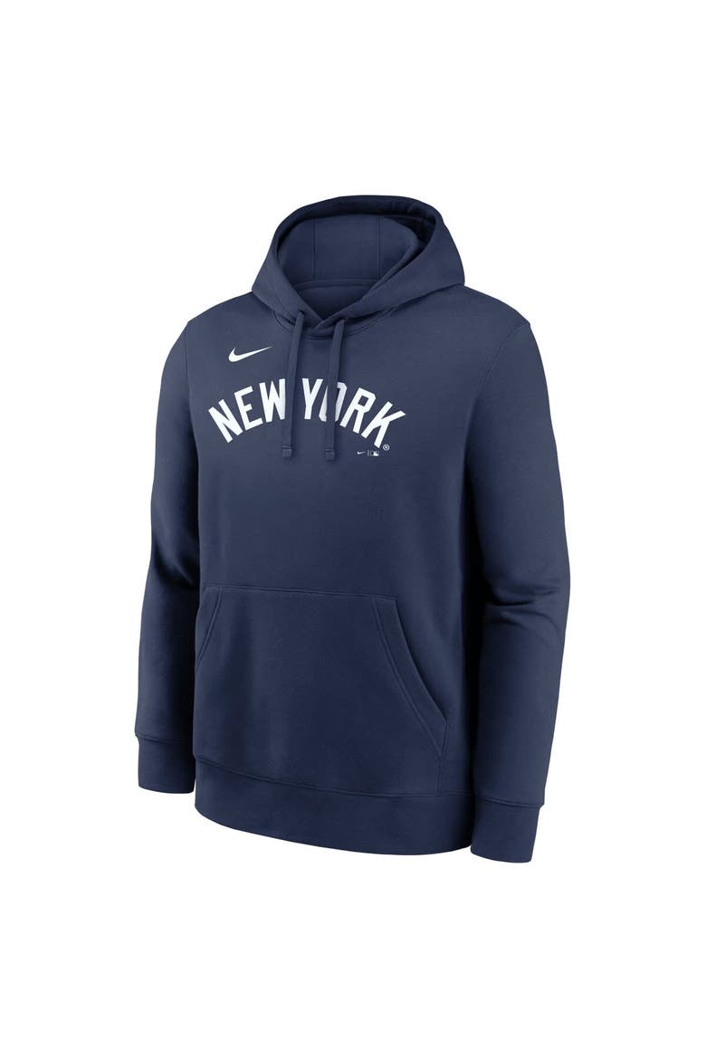 Men's Nike Navy New York Yankees Dri-Fit Club Hoodie, Alternate, color, Navy