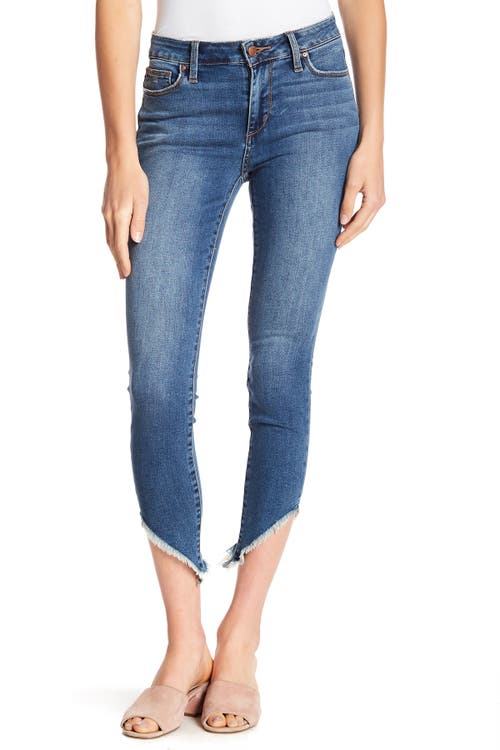 Joe's Icon Frayed Hem Ankle Skinny Jeans In Purple