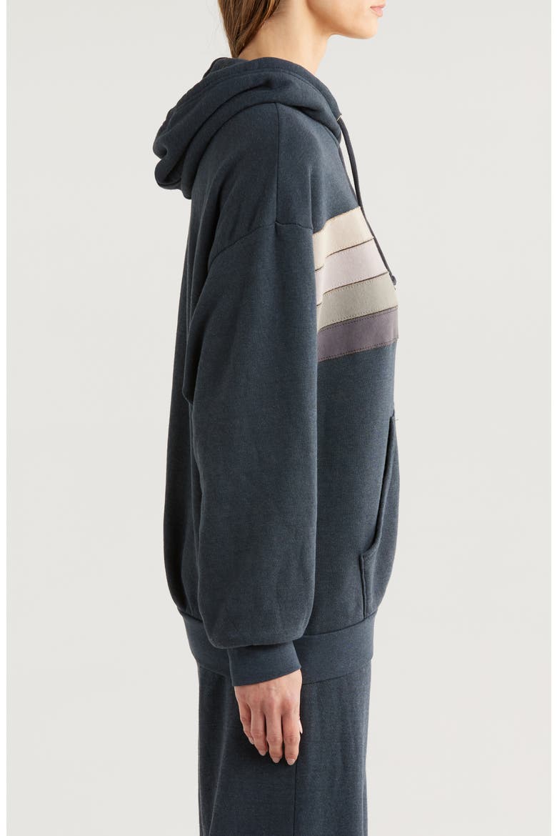 Wave Stripe 4 Hoodie, Alternate, color, CHARCOAL/CHARCOAL
