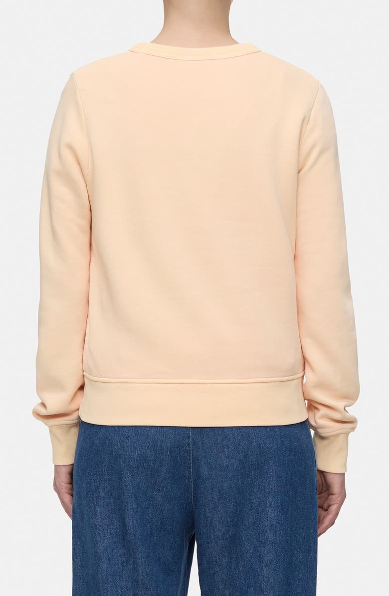 Closed Crewneck Organic Cotton Sweatshirt, Alternate, color, Albicocca