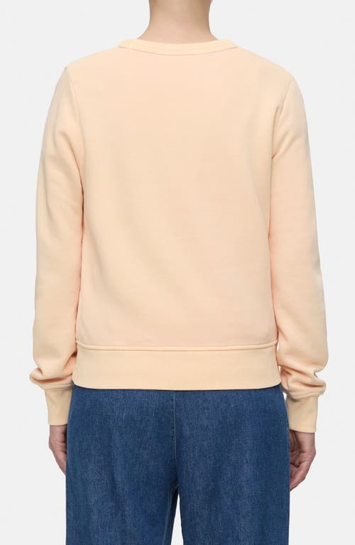 Closed Crewneck Organic Cotton Sweatshirt In Orange