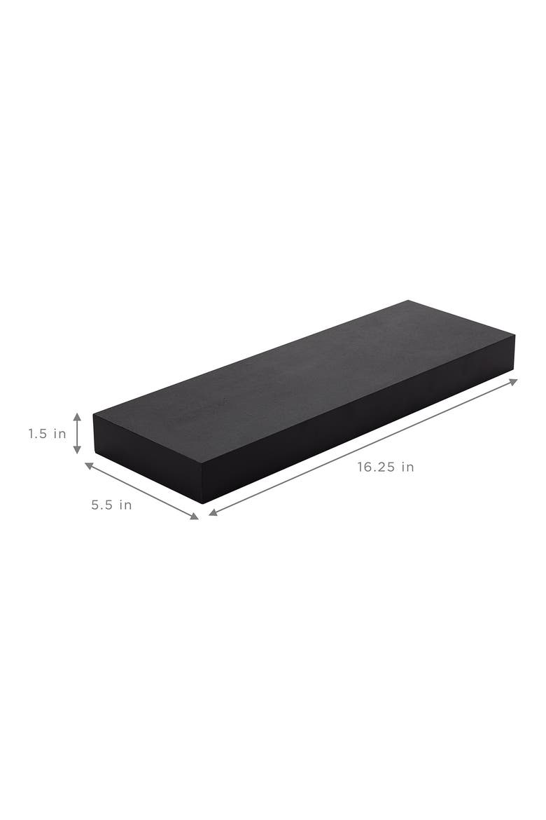 Floating Shelves - Set of 2, Alternate, color, BLACK