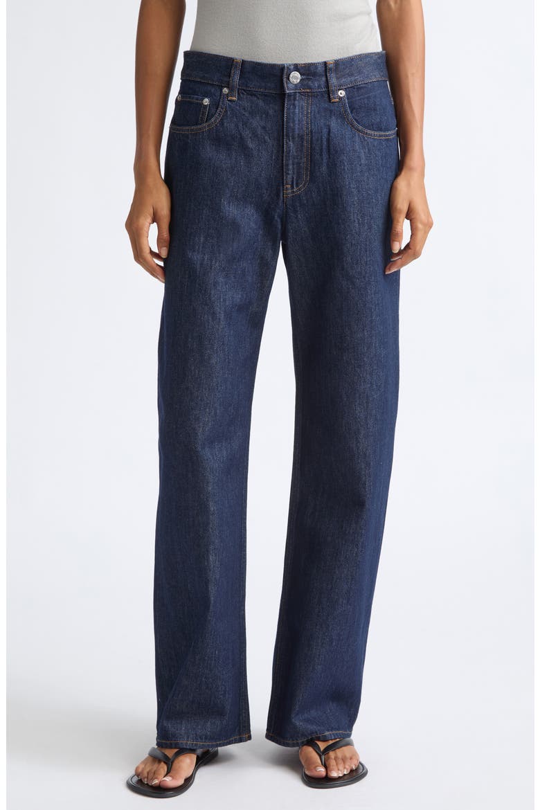 Saddle Wide Leg Jeans, Main, color, RINSED INDIGO