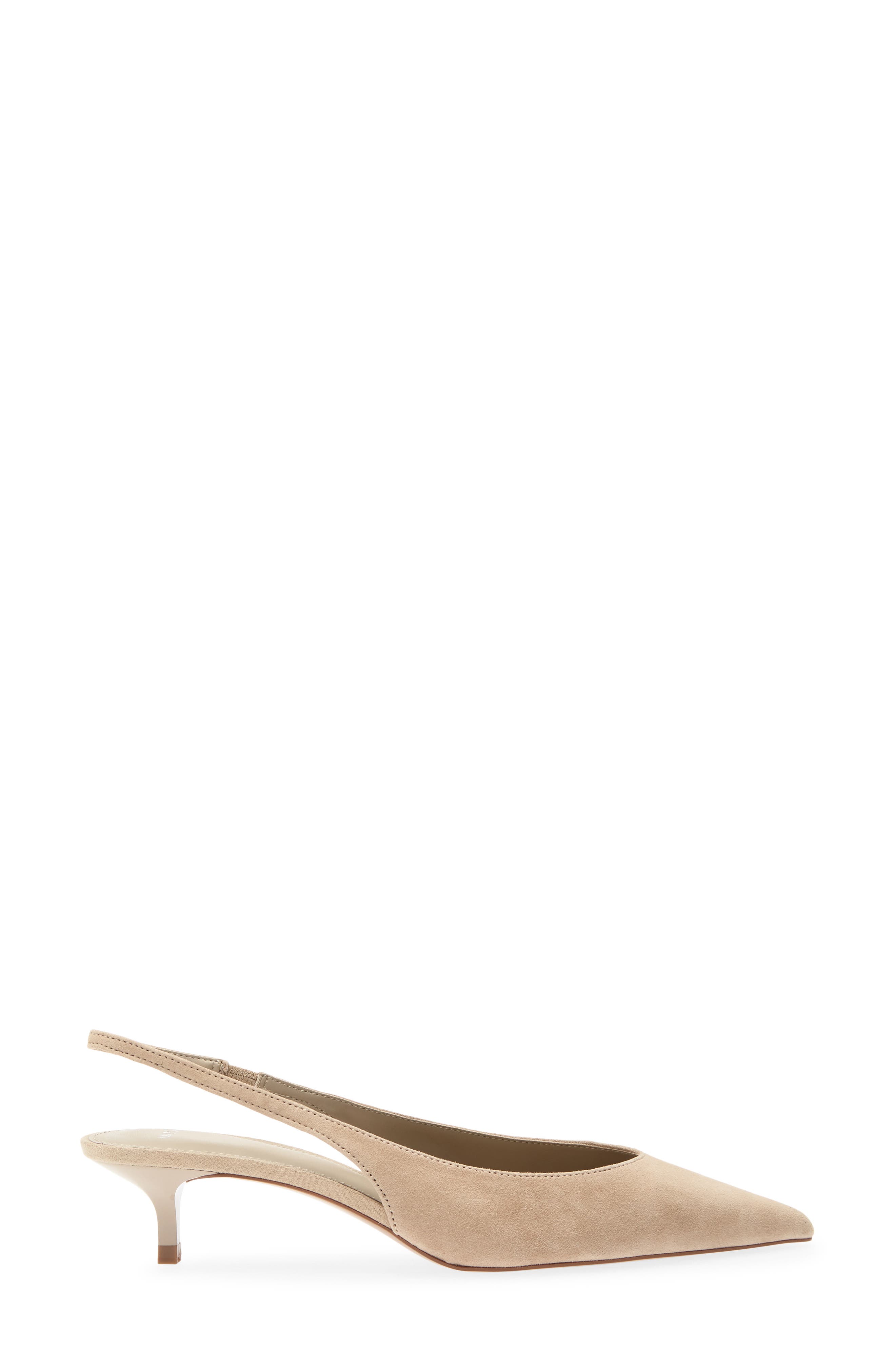 Cande Pointed Toe Slingback Pump, Alternate, color, SAND