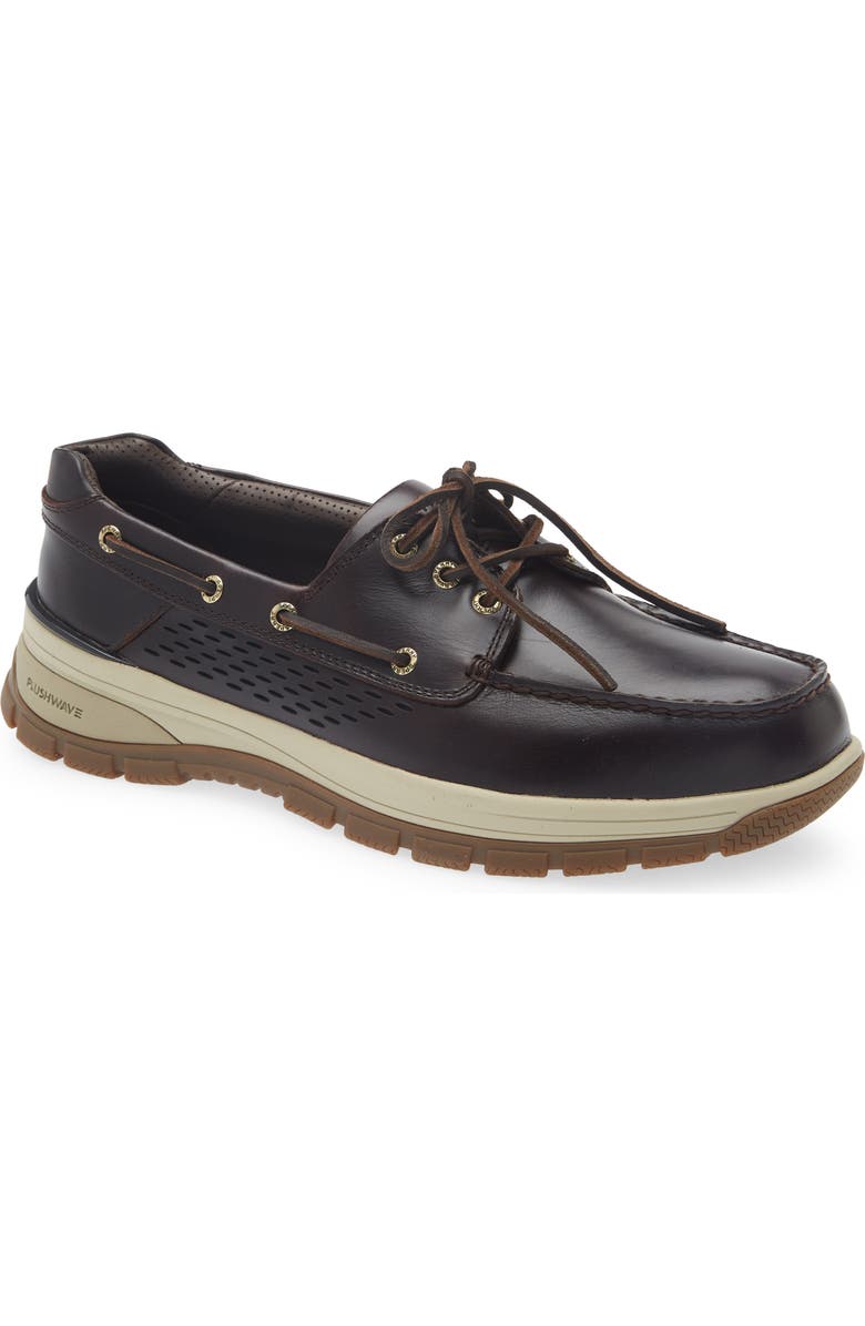 Sperry Gold Cup<sup>™</sup> Billfish<sup>™</sup> PLUSHWAVE<sup>™</sup> Boat Shoe, Main, color, Dark Brown