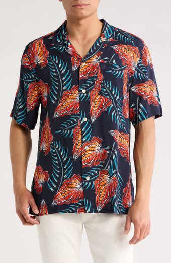 Leaves Slim Fit Camp Shirt