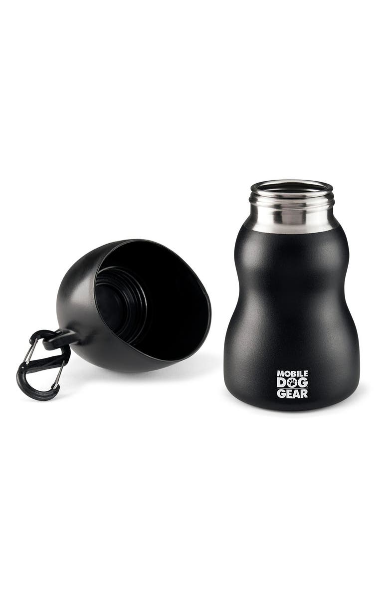 MOBILE DOG GEAR 9.5oz. Water Bottle - Black/Blue - Set of 2, Main, color, 