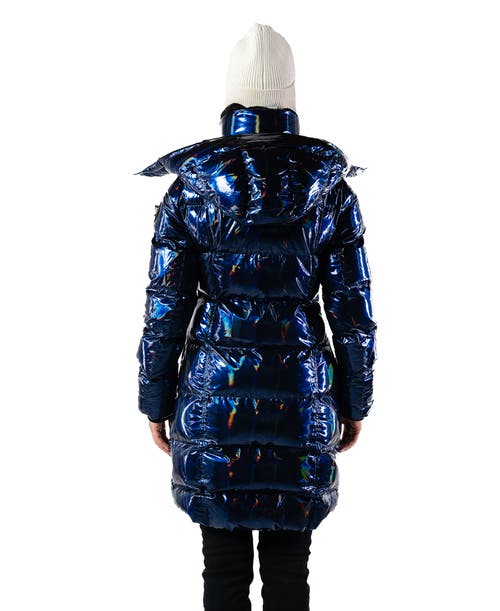 Woodpecker Penguin Long Length Quilted Coat In Brown