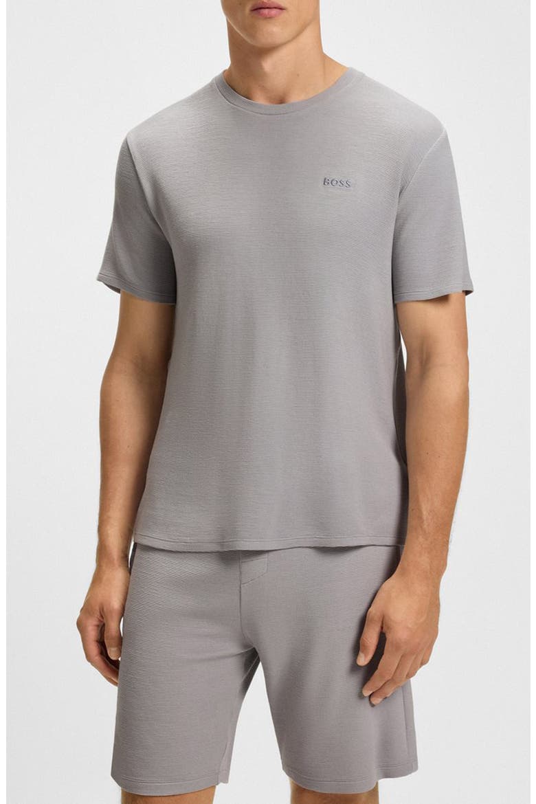 Ribbed Stretch Modal Pajama T-Shirt, Main, color, LIGHT/ PASTEL GREY