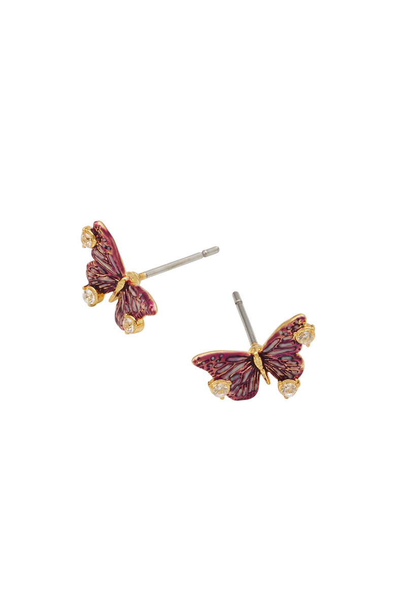 Eve Butterfly Stud Earrings, Alternate, color, Gold
