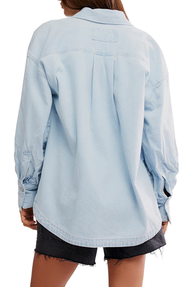 Ashley Denim Shirt, Alternate, color, CLASSIC BLUE WASH