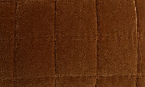 Parachute Set Of 2 Hand Stitched Velveteen Pillow Shams In Brown