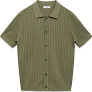 MANGO Pointelle Polo Sweater