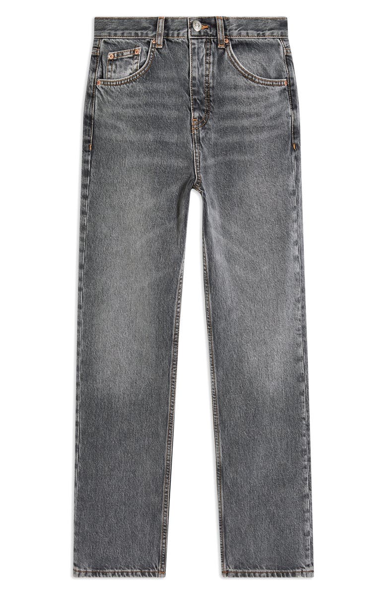 Topshop Straight Leg Editor Jeans, Alternate, color,