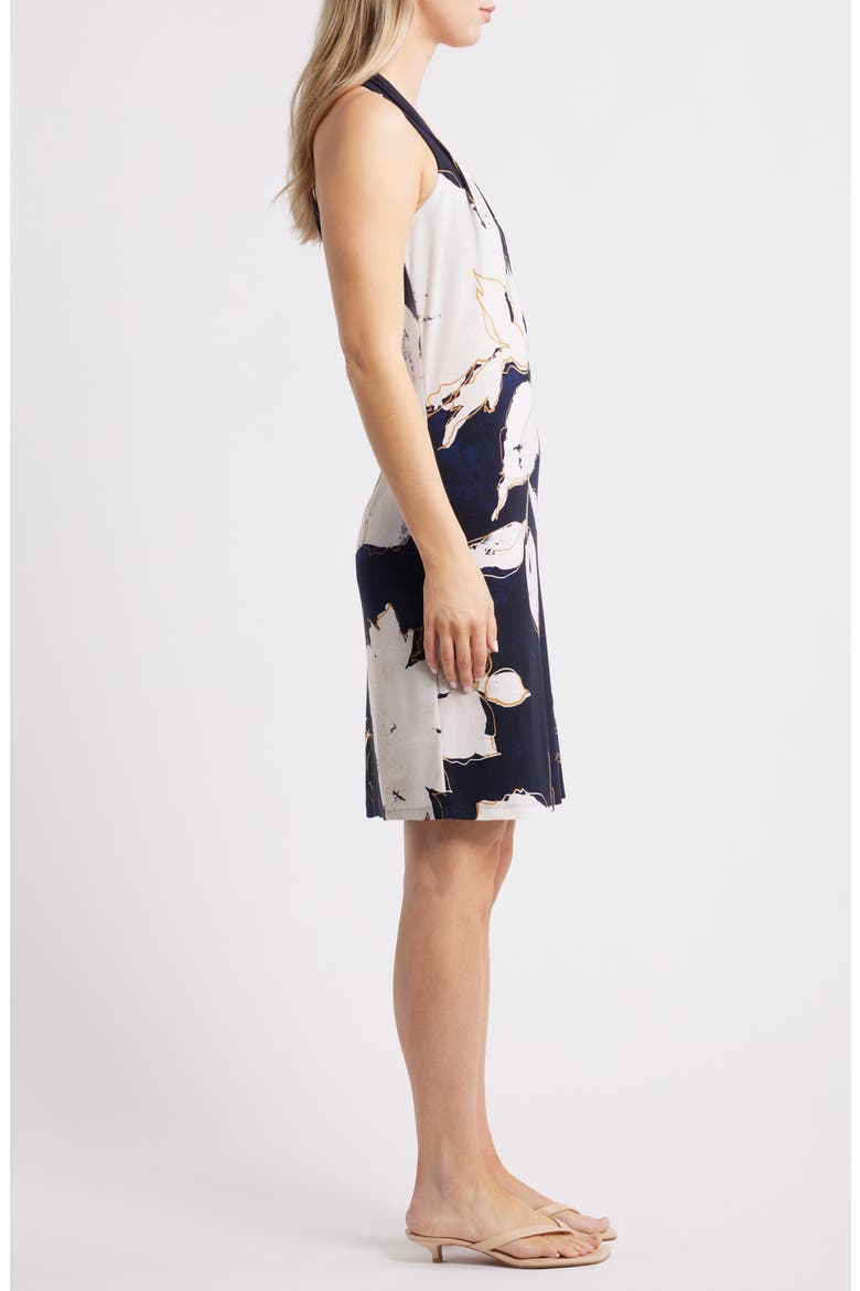 Sanded Petals Sleeveless Dress, Alternate, color, COASTLINE