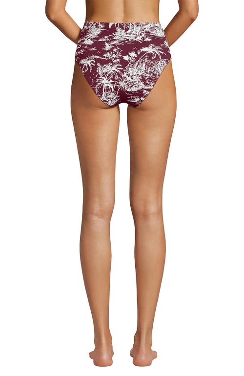Lands' End Chlorine Resistant Smoothing Control High Waisted Bikini Bottoms