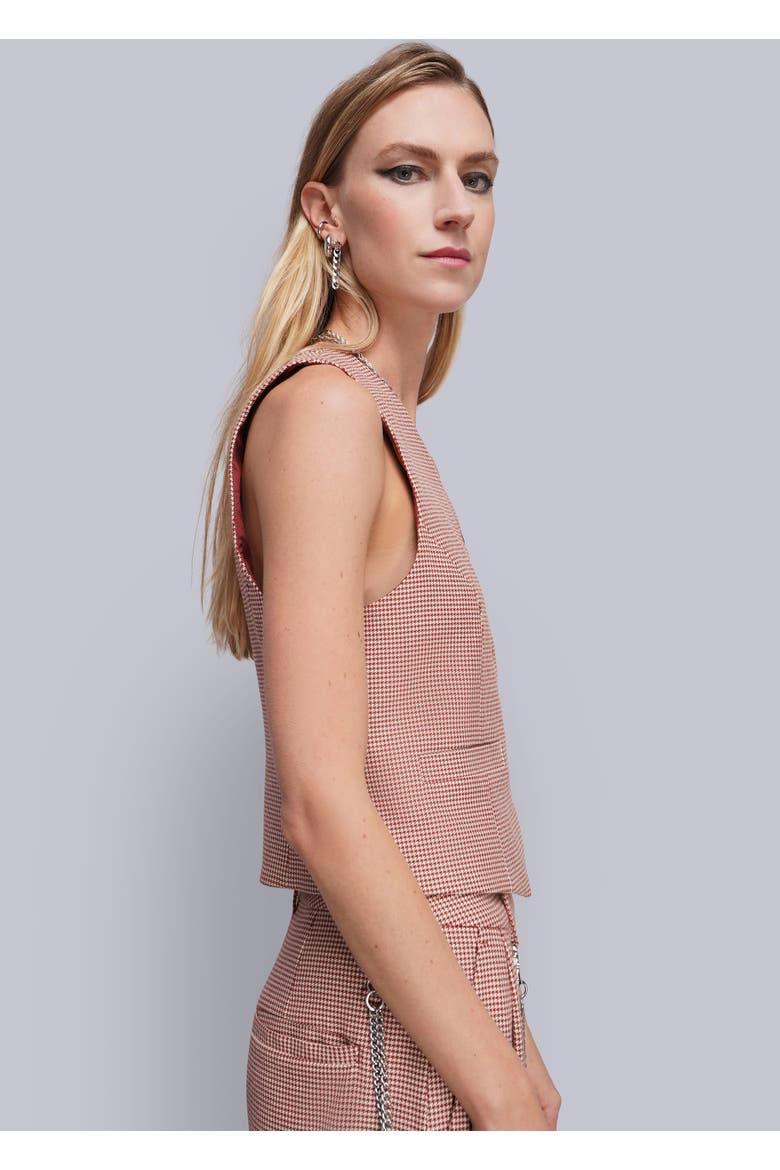 The Empower Houndstooth Vest, Alternate, color, CINNAMON/OAT