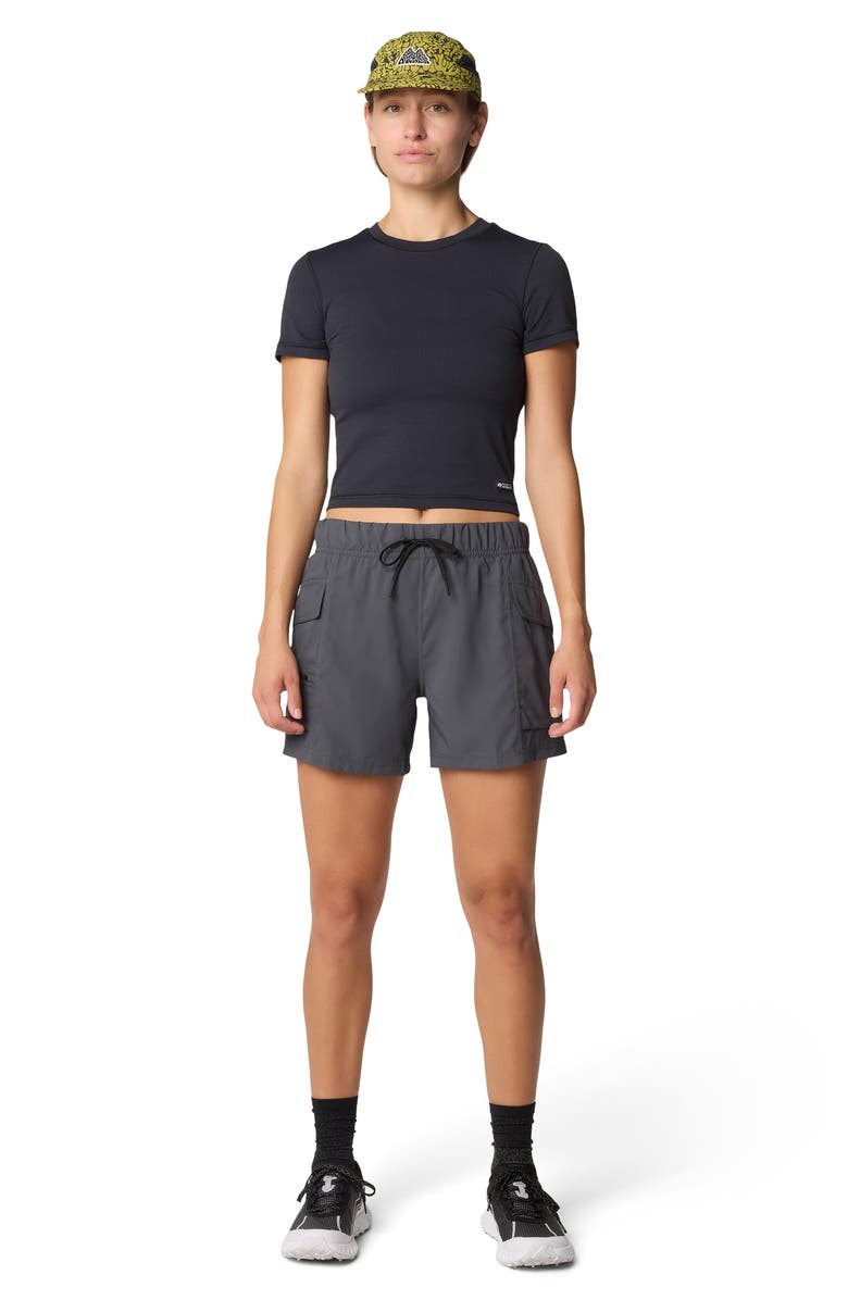 Mountain Hardwear Peak Knit Short Sleeve Tee, Alternate, color, Black