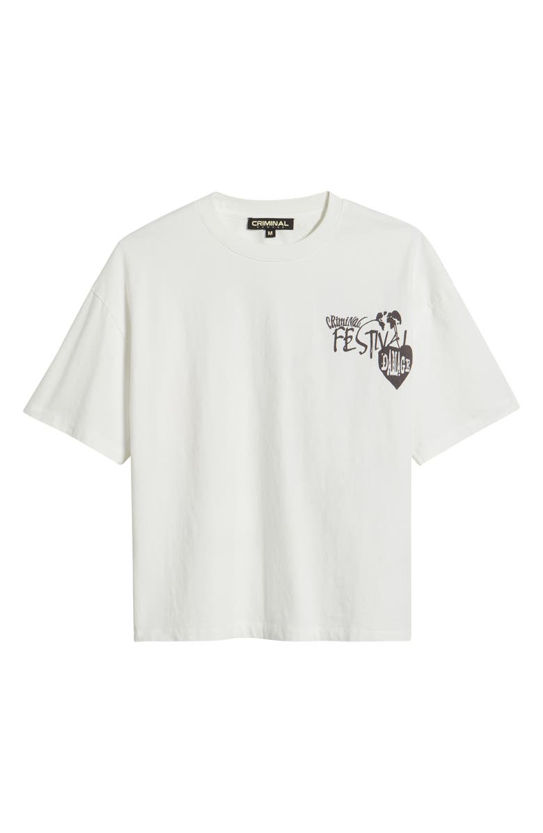 CRIMINAL DAMAGE CD Festival Graphic T-Shirt, Alternate, color,
