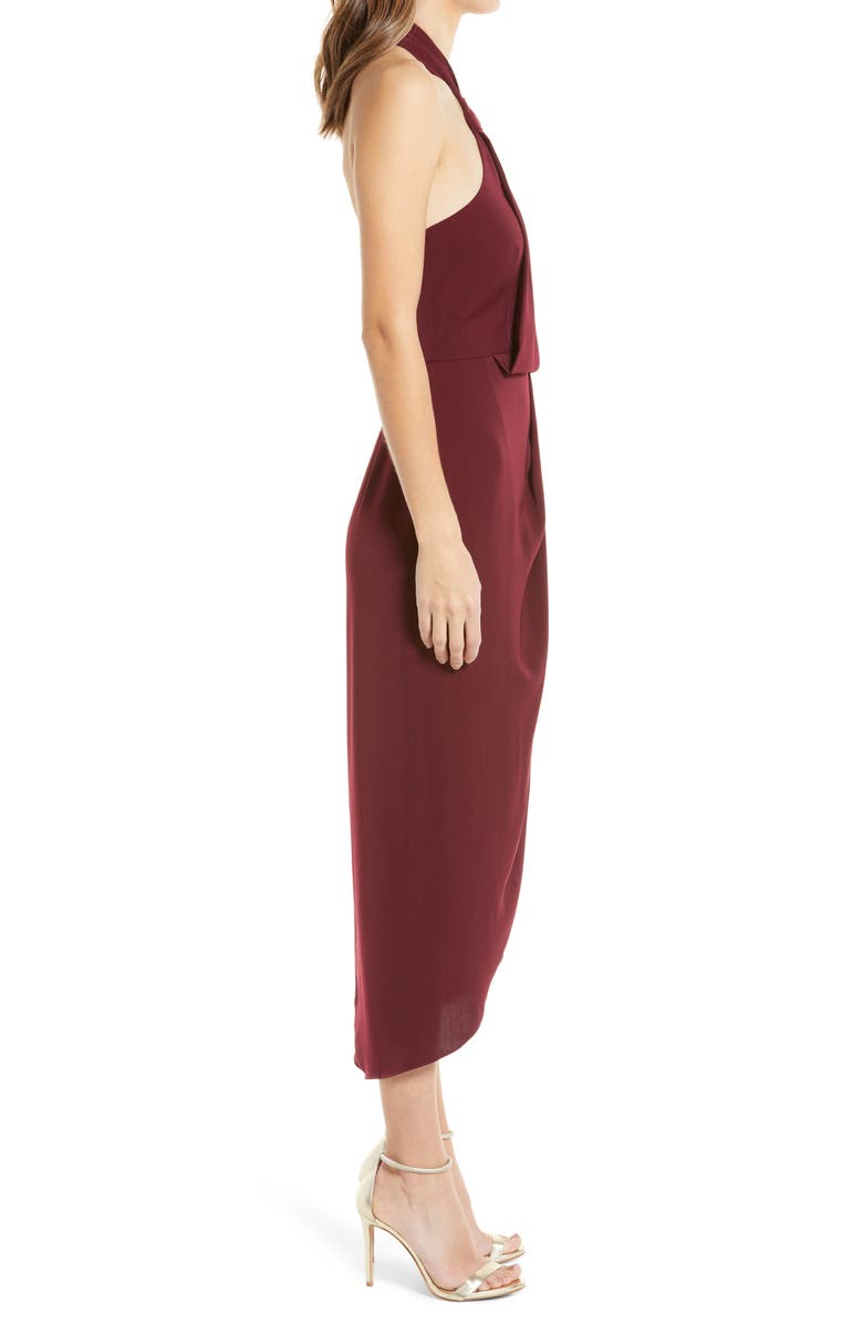 Shona Joy Knotted Tulip Hem Gown, Alternate, color,