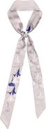 Lost Pattern "Datura" Silk Skinny Scarf