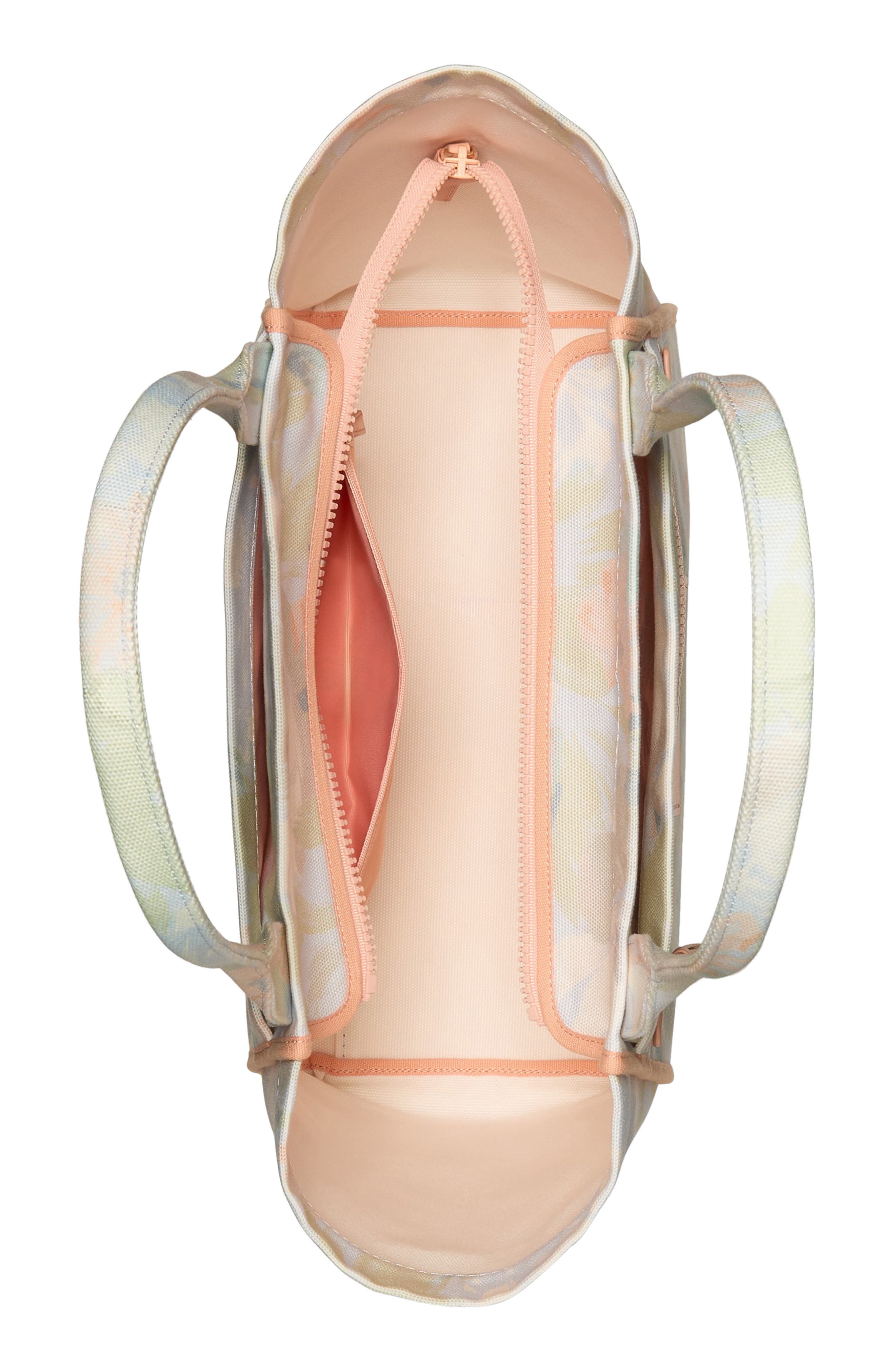 Kate Spade New York dash hidden garden print canvas tote, Alternate, color, Multi Blue