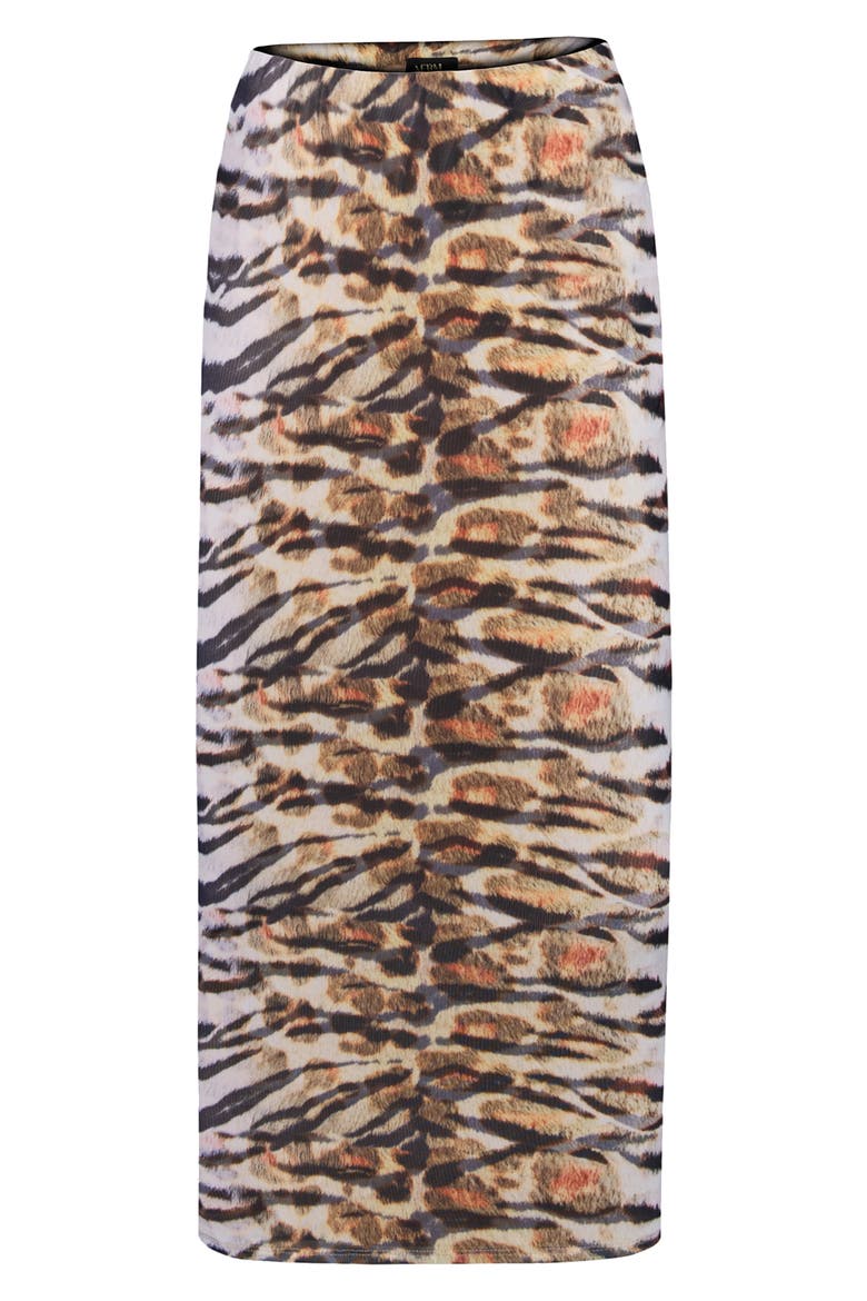 Felix Print Skirt, Main, color, WILD TIGER
