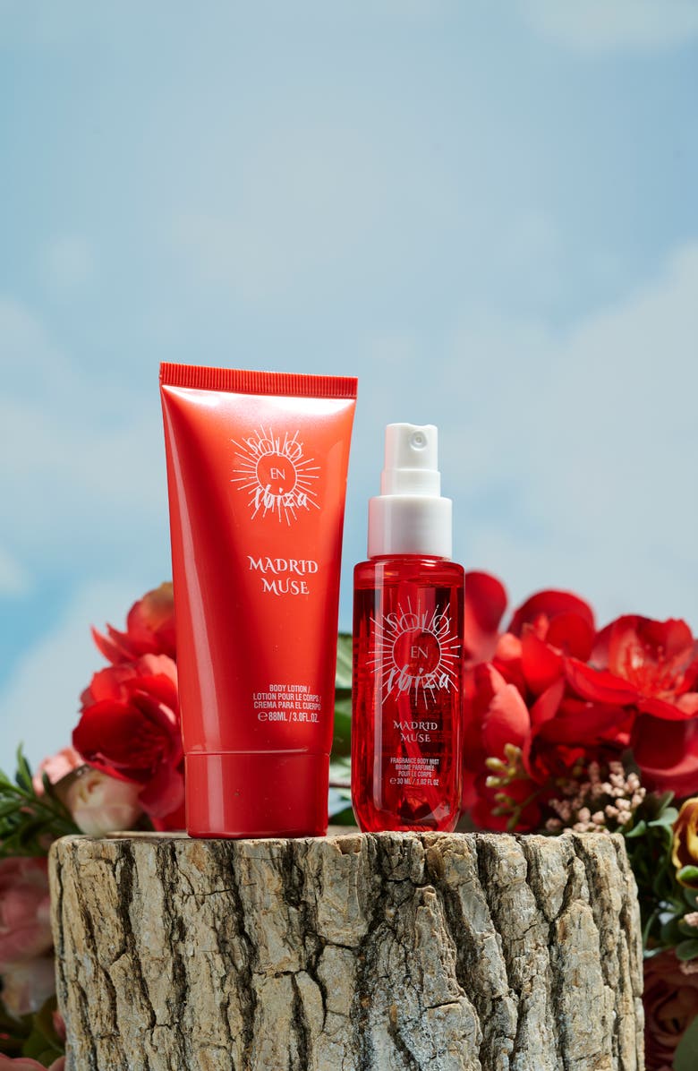 Lovery 2-Pc. Solo En Ibiza Madrid Muse Body Mist And Lotion Gift Set, Alternate, color, Red
