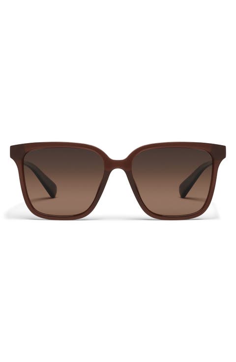 Try Me 55mm Polarized Square Sunglasses