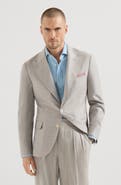 Brunello Cucinelli Chevron deconstructed blazer