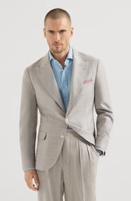 Brunello Cucinelli Chevron deconstructed blazer