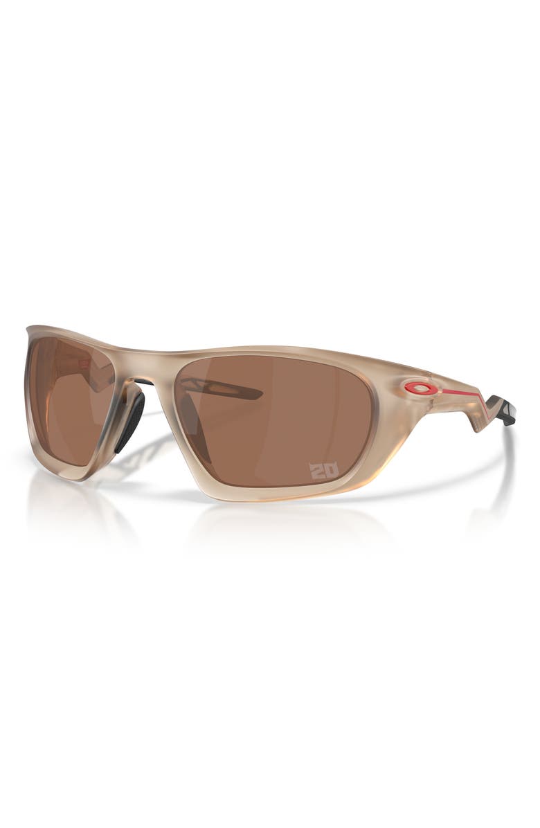 Oakley Lateralis 60mm Rectangle Sunglasses, Alternate, color, Matte Sepia / Prizm Tungsten