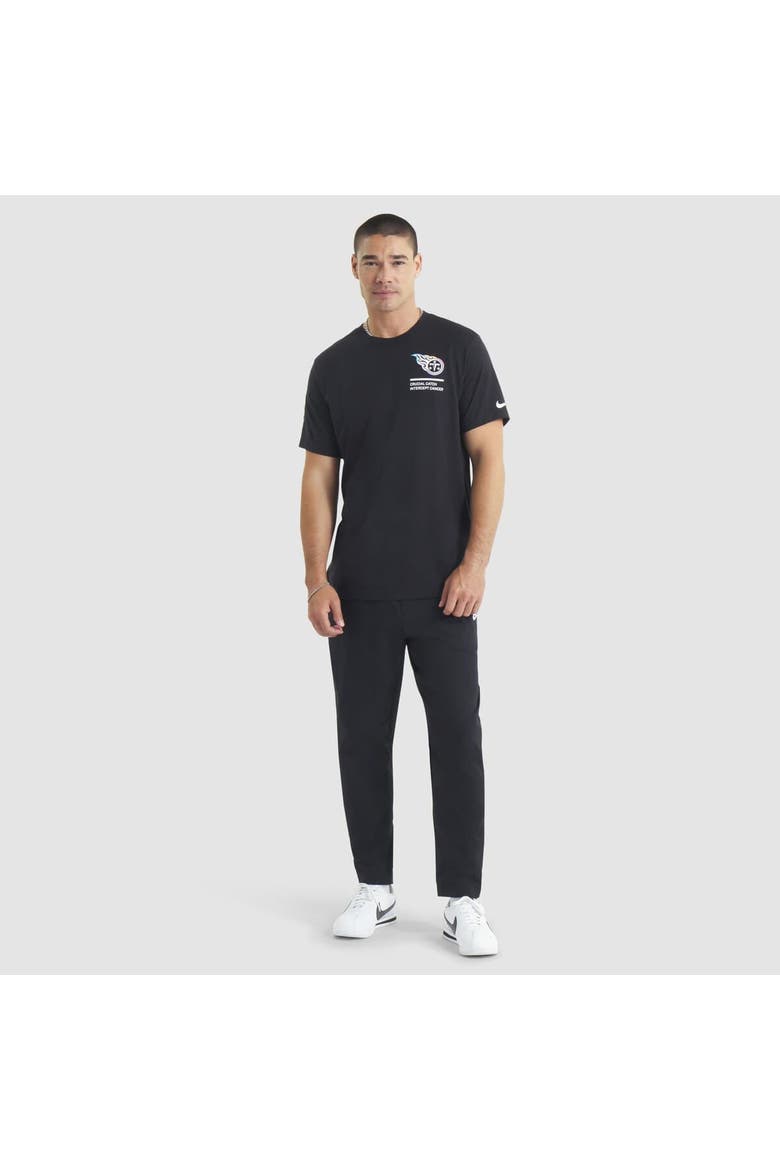 Men's Nike Black Tennessee Titans 2025 NFL Crucial Catch Tri-Blend Dri-FIT T-Shirt, Alternate, color, Black