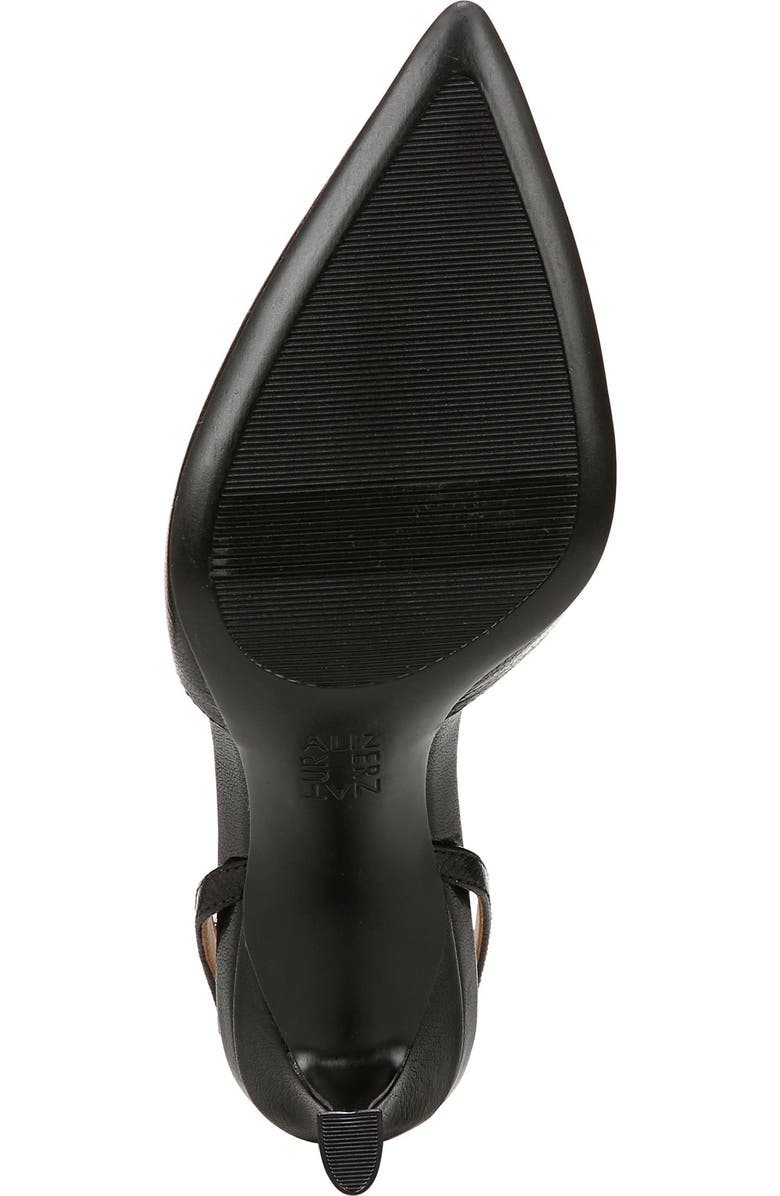 Naturalizer Astrid T-Strap Pointed Toe Pump, Alternate, color, Black Leather