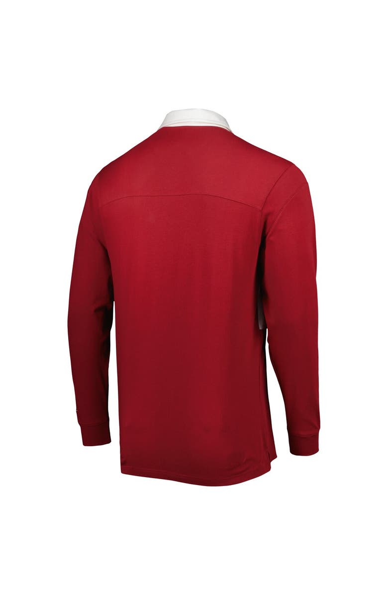 Nike Men's Nike Crimson Alabama Crimson Tide Striped Long Sleeve Polo, Alternate, color, 