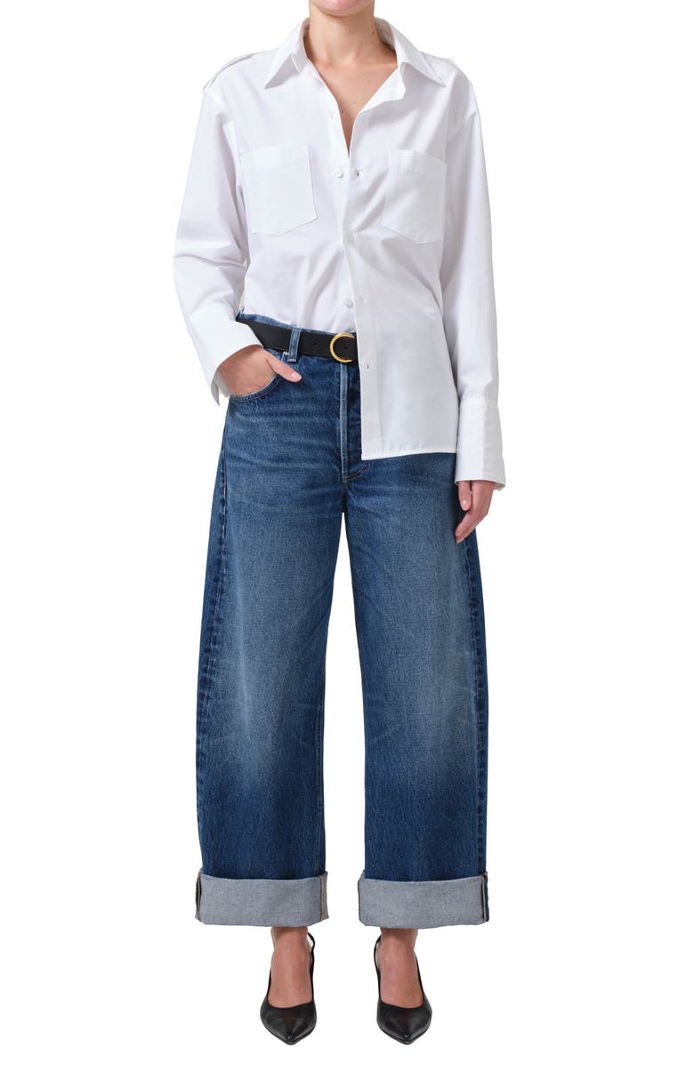 Citizens of Humanity Ayla High Waist Baggy Wide Leg Jeans, Alternate, color, Claremont