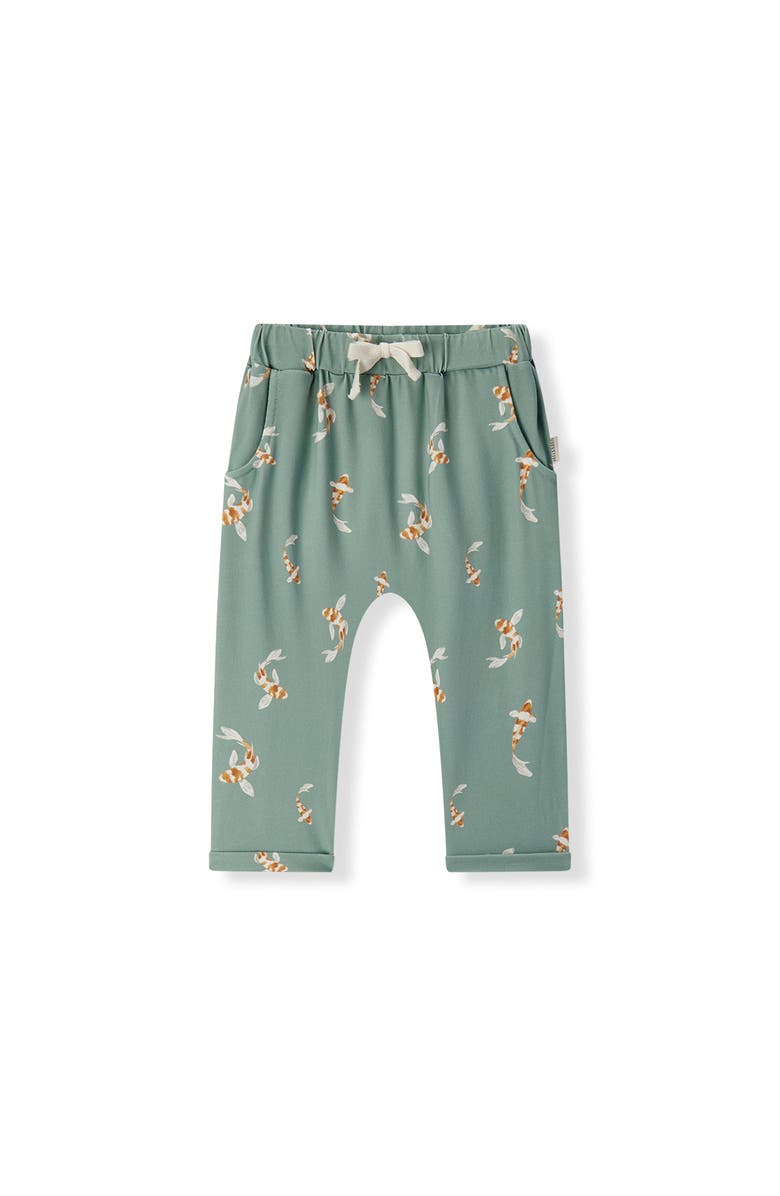 Milkbarn Cotton Stretch Jogger, Main, color, Swimming Koi