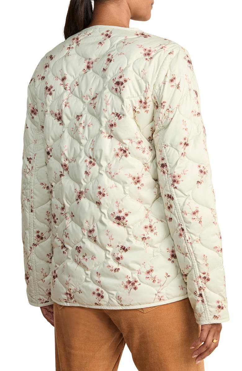 vineyard vines Floral Quilted Jacket, Alternate, color, Sienna Floral - Stone