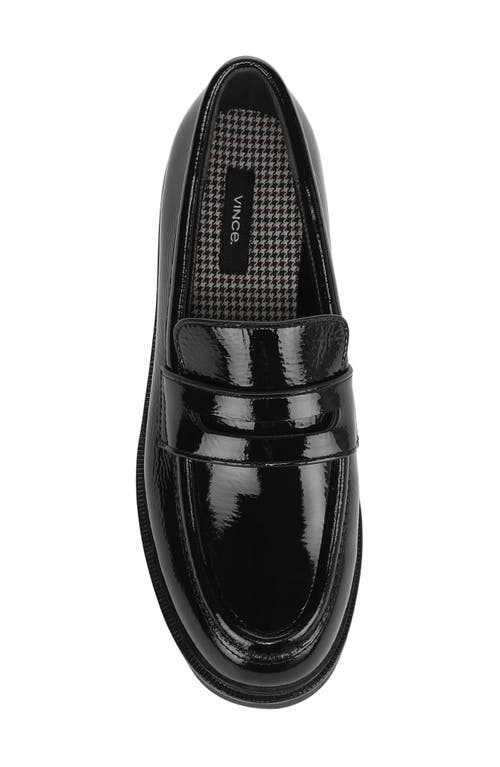 Vince Siena Lugged Penny Loafer In Black