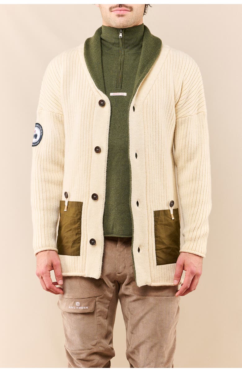 Amundsen Heroes Cardigan, Alternate, color, Natural