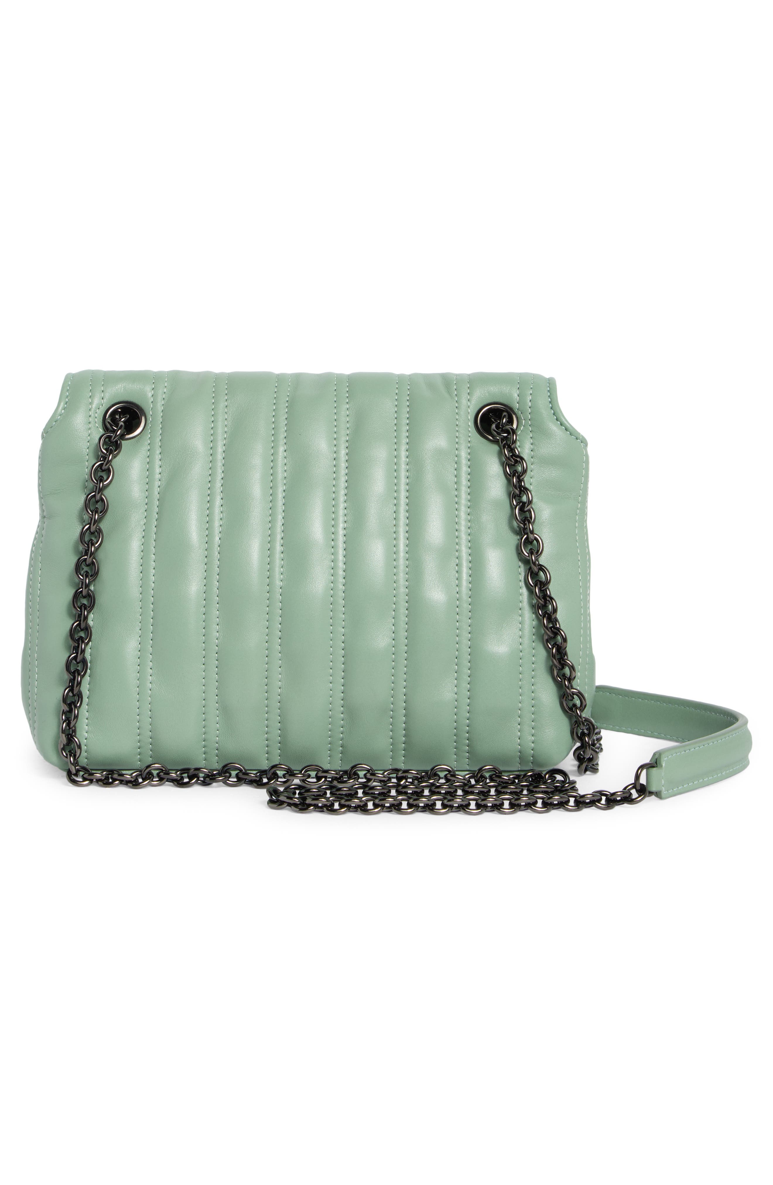 Longchamp Brioche Small Leather Shoulder Bag, Alternate, color, Powder